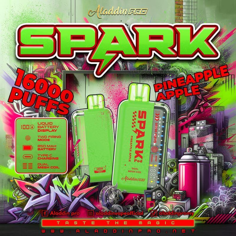 SGVape-ALADDIN-SPARK-16K-PINEAPPLE-APPLE-SG-Vape-Party
