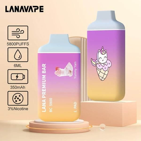 SGVape-LANA-PREMIUM-BAR-5800-PUFFS-YUMMY-YAM-SG-Vape-Party