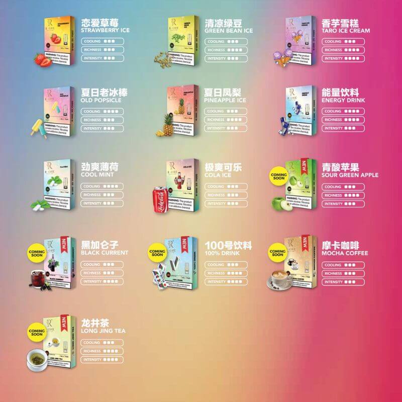 SGVape-R-ONE-PODS-FLAVOR-LIST-SG-Vape-SG-Party