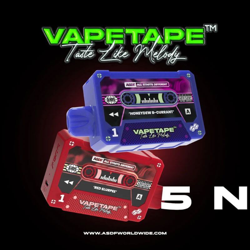 SGVape-VAPETAPE 12000 HONEYDEW BLACKCURRANT & VAPETAPE 12000 RED SLURPEE