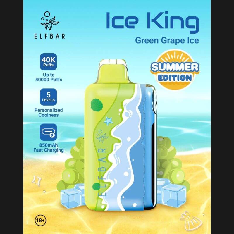 SGVape-ELFBAR-ICE-KING-40K-GREEN-GRAPE-ICE-SG-Vape-Party