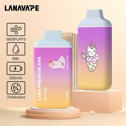 SGVape-LANA-PREMIUM-BAR-5800-PUFFS-YUMMY-YAM-SG-Vape-Party