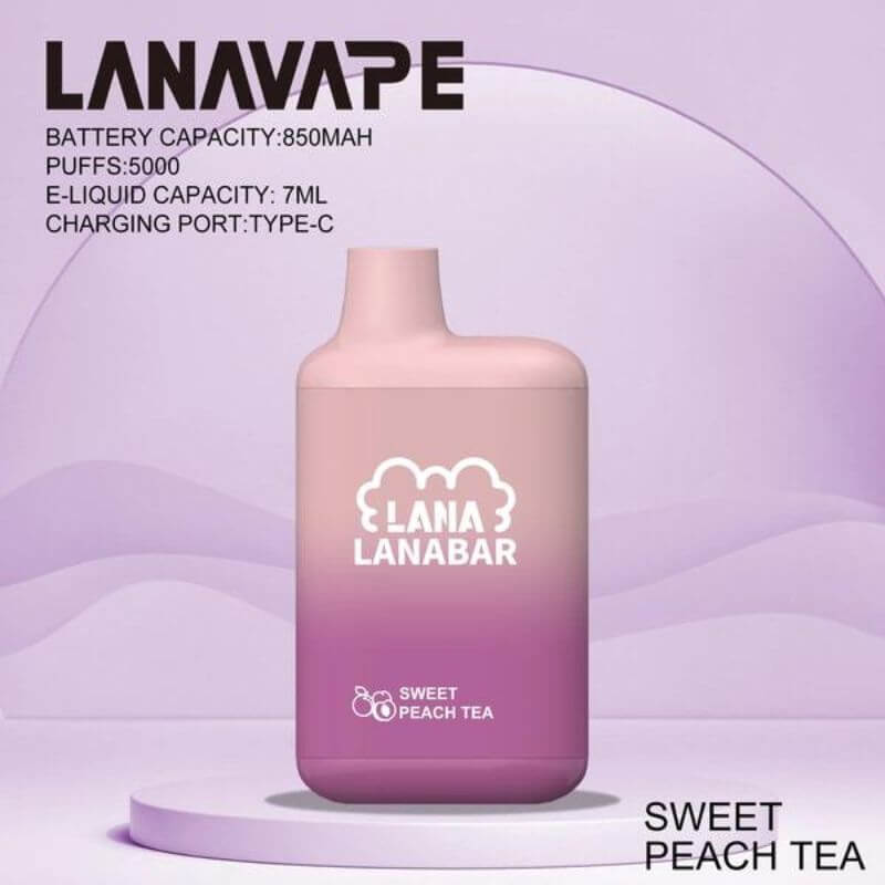 SGVape-LANABAR-5000-SWEET-PEACH-TEA-SG-Vape-Party