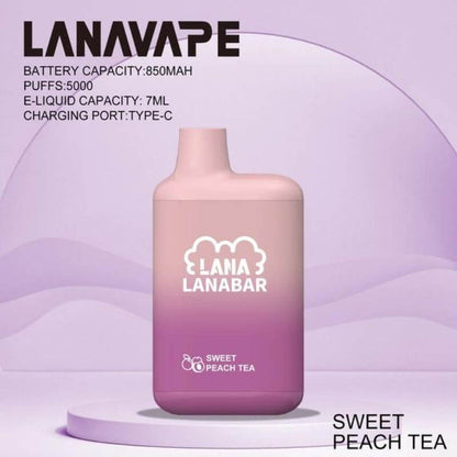 SGVape-LANABAR-5000-SWEET-PEACH-TEA-SG-Vape-Party