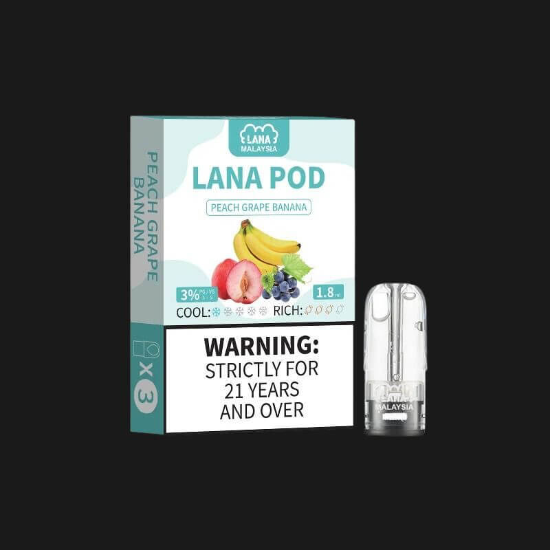 SGVape-LANA POD PEACH GRAPE BANANA