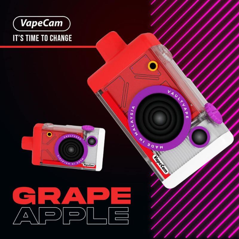 SGVape-VAPECAM 12000 GRAPE APPLE