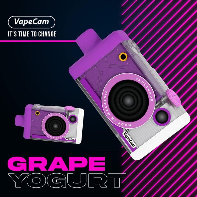 SGVape-VAPECAM 12000 GRAPE YOGURT