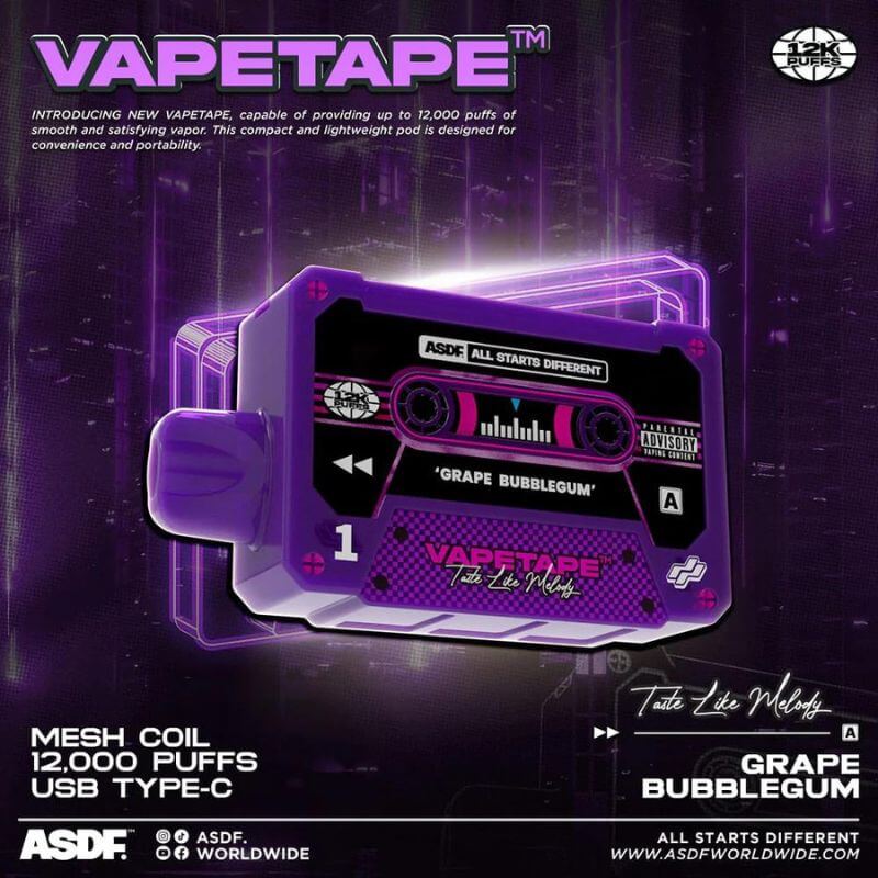 SGVape-Vapetape-12K-Grape-Bubblegum